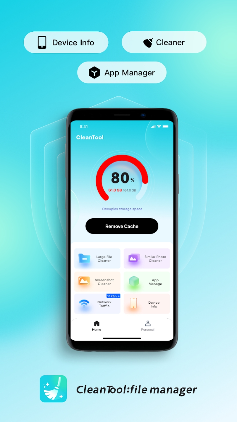 CleanTool file manager app preview